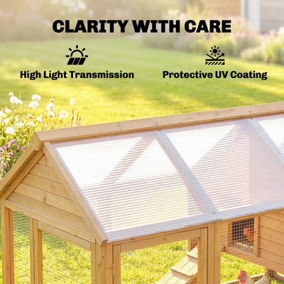 Polycarbonate Greenhouse Panels UV Protected Twin-Wall Polycarbonate Sheet 47.2" x 23.6" 10 Pack Clear