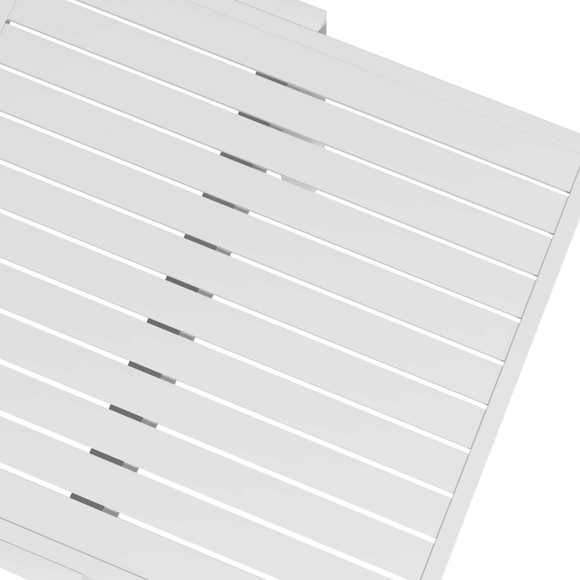 Expandable Patio Table, Outdoor Dining Table for 4-6 with Aluminum Frame for Garden, Lawn, Balcony Terrace
