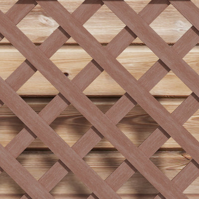 Trellis Planter Box for Climbing Plants, Raised Garden Bed w/ Trellis Lattice for Outdoor Garden, Deck, Backyard
