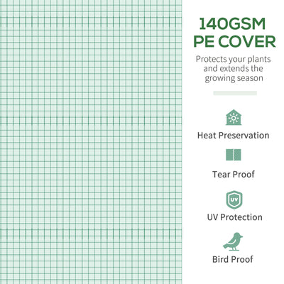 11.5' x 10' x 6.5' Walk-in Tunnel Greenhouse, Green House with Zippered Mesh Door, 7 Mesh Windows & Roll-up Sidewalls, Upgraded Gardening Plant Hot House with Galvanized Steel Hoops
