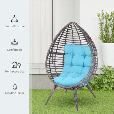 Rattan Egg Chair with Cushion