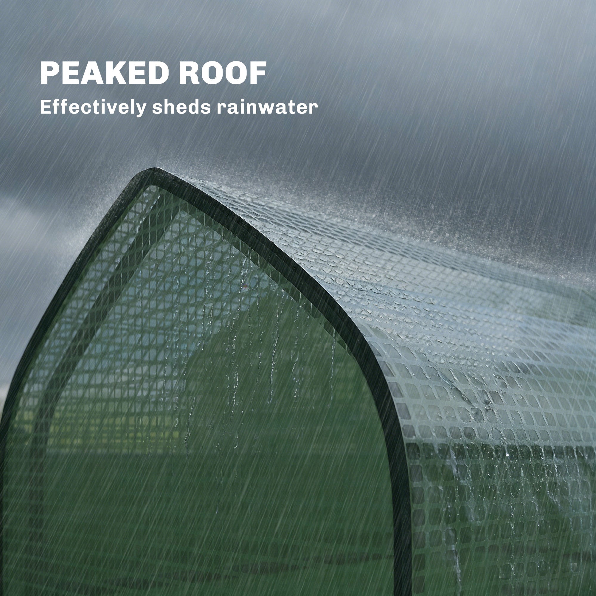 3 Tier Mini Greenhouse, Small Portable Greenhouse with 2 Roll-up Doors, 56.3" x 18.1" x 65"