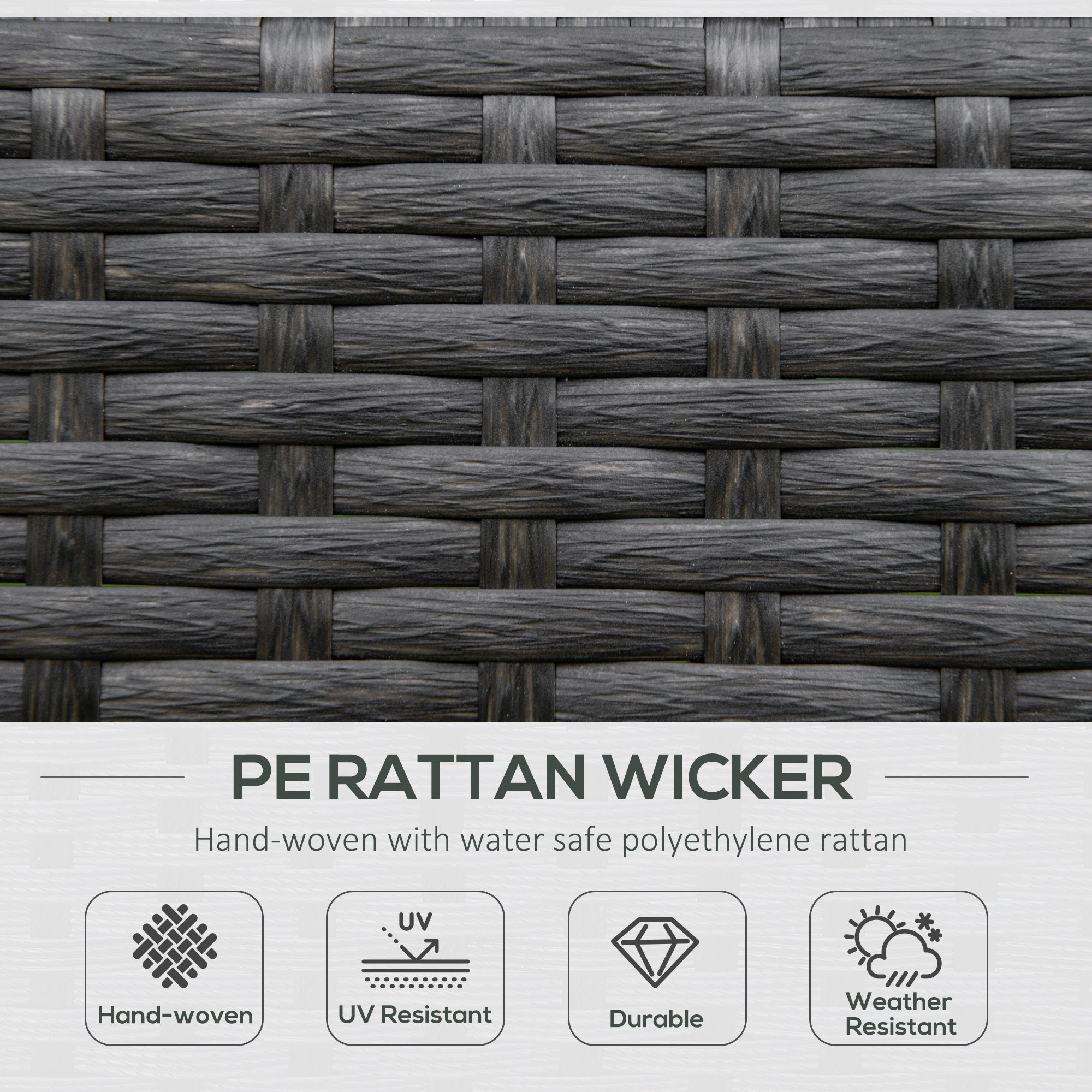 Outdoor Wicker Rocking Chair with Padded Cushions, Aluminum Furniture Rattan Porch Rocker Chair w/ Armrest for Garden, Patio, and Backyard