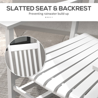 Outdoor Rocking Chair Set of 2, Patio Rocking Chair with Smooth Curves, High Density Wooden Rockers for Lawn Garden Porch, Supports Up to 350lbs