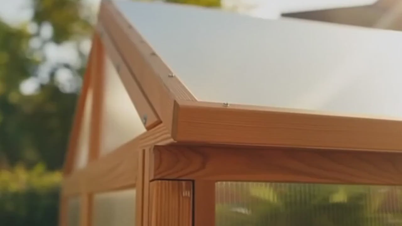 Load video: Video of family enjoying their greenhouse.