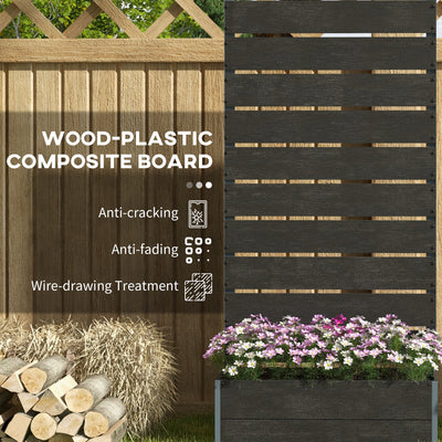 Trellis Planter for Climbing Plants, Raised Garden Bed with Trellis, Planter Box for Outdoor, 28.25" x 15" x 59"
