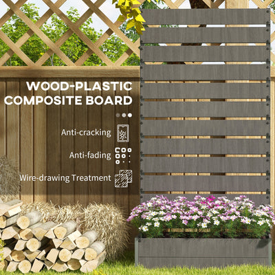 Trellis Planter for Climbing Plants, Raised Garden Bed with Trellis, Planter Box for Outdoor Garden