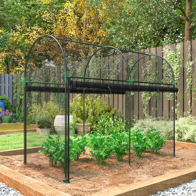 Crop Cage, 6' x 3' x 5' Large Plant Protection Tent with Zippered Door, Outdoor Garden Cage
