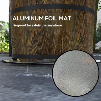 Smokeless Fire Pit, Portable Camping Bonfire Stove with Mat for Backyard, Patio, Picnic, Magnesium Oxide