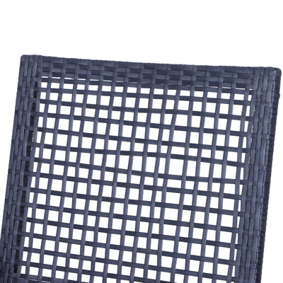 3pcs Patio Bar Set with Soft Cushion, Rattan Wicker Outdoor Furniture Set for Backyards, Lawn, Deck, Poolside