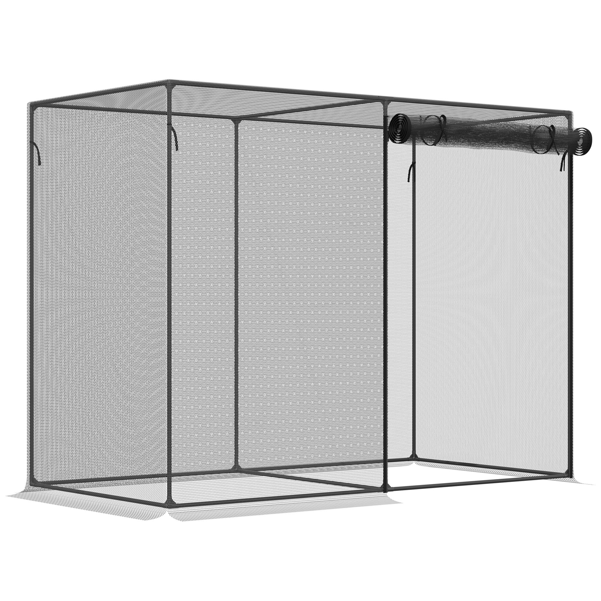 6 x 3ft Crop Cages for Garden, Plant Protectors from Animals, Storage Bag and 6 Ground Stakes