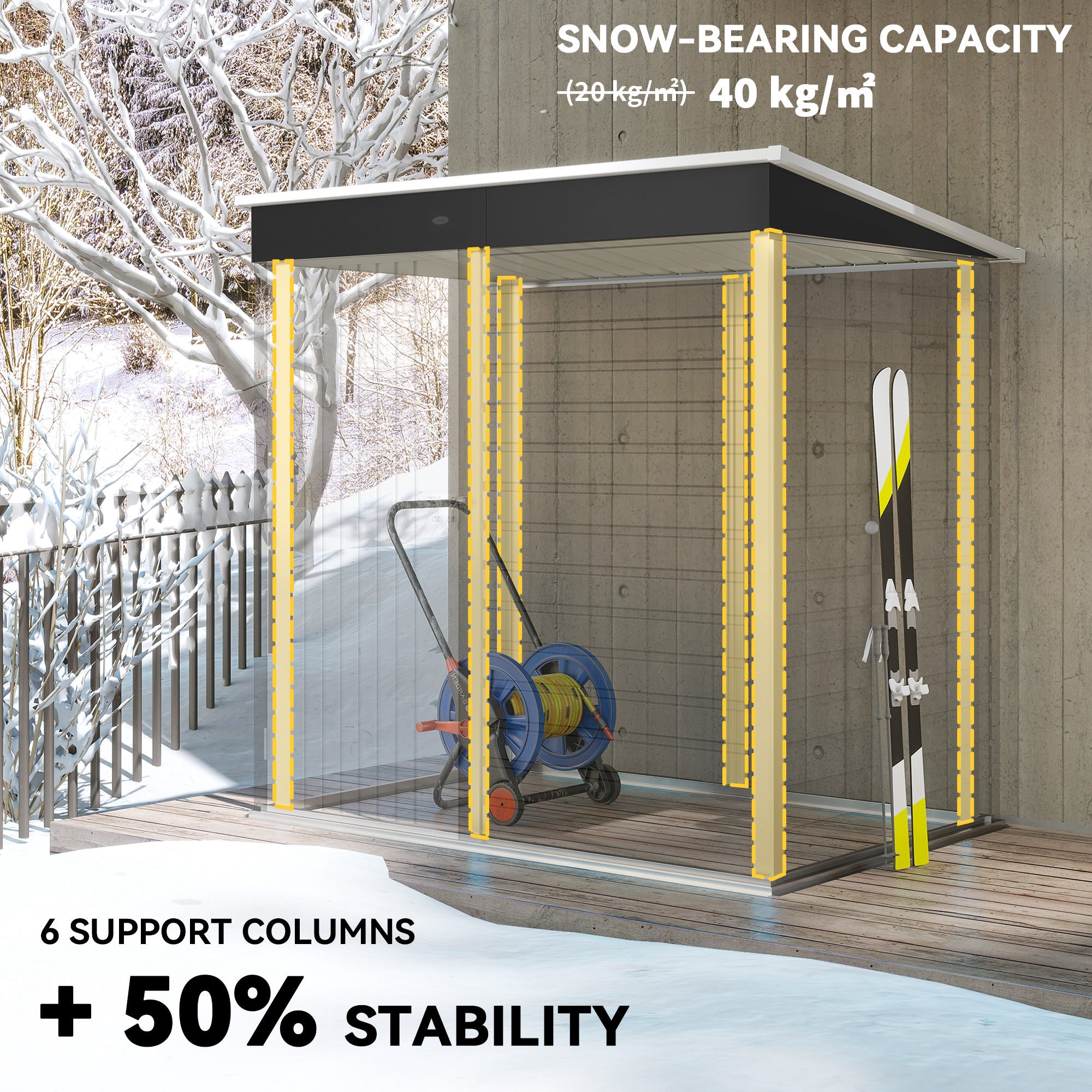 6' x 4' Outdoor Garden Shed, Metal Storage Shed with Lockable Door and Gloves for Backyard Garden Patio