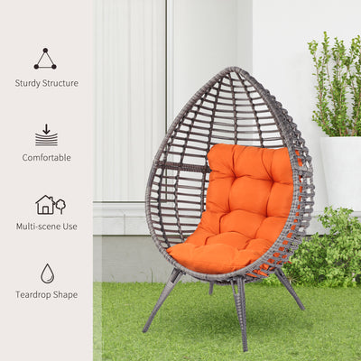 Rattan Egg Chair with Cushion