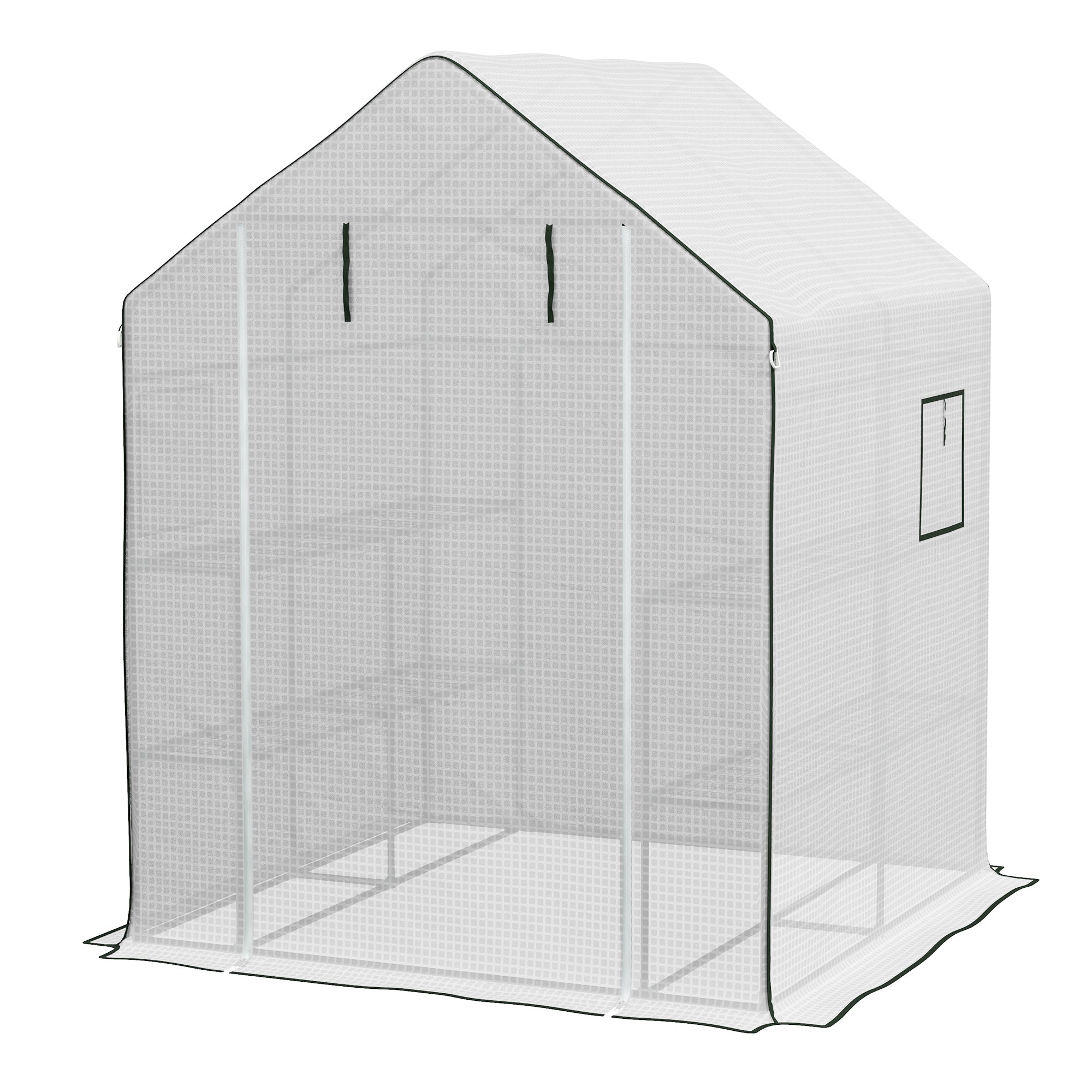 01-0472 Replacement Cover, 55" x 56.25" x 74.75" Walk-in Greenhouse Cover Reinforced Anti-Tear PE Hot House Cover