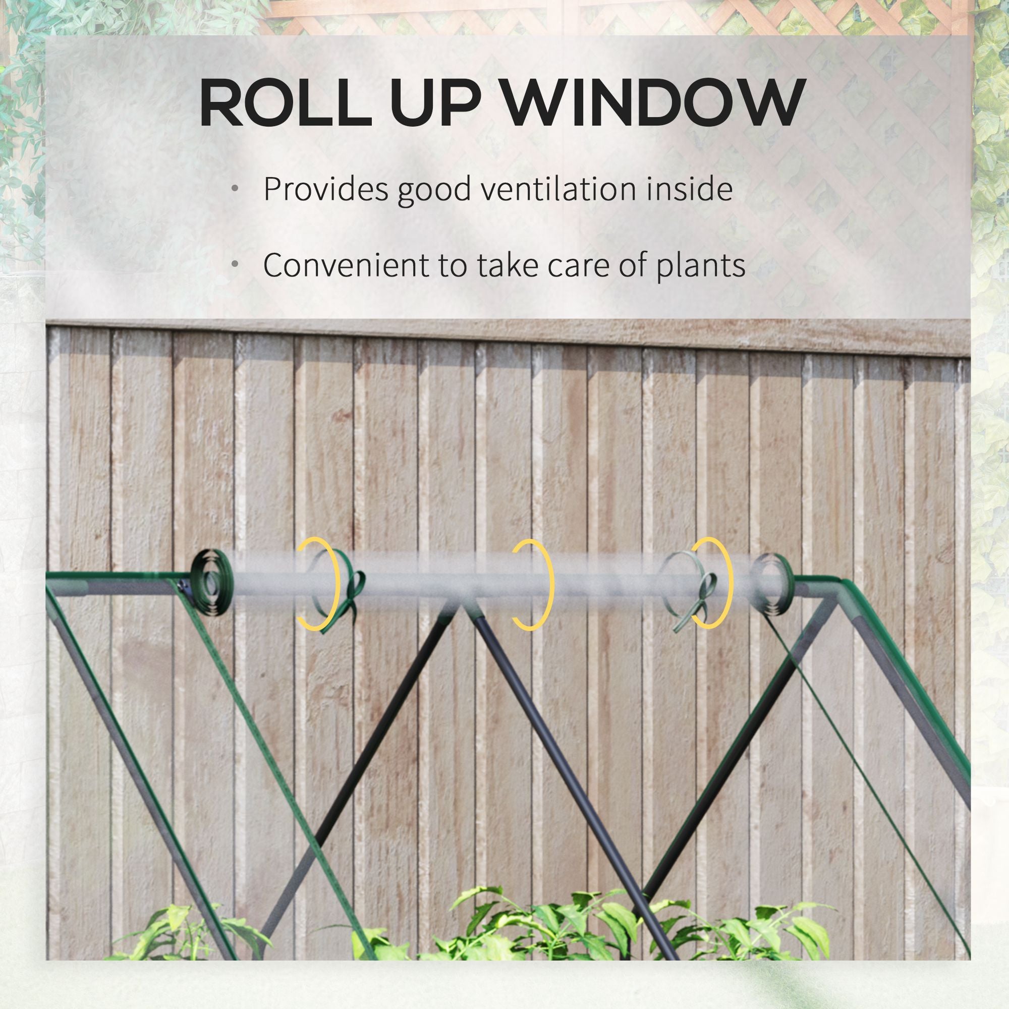 Raised Garden Bed with Cover, Outdoor Galvanized Metal Planter Box Kit, 4 x 3 ft Mini Greenhouse with 2 Large Screen Windows, for Growing Flowers, Vegetables and Herbs