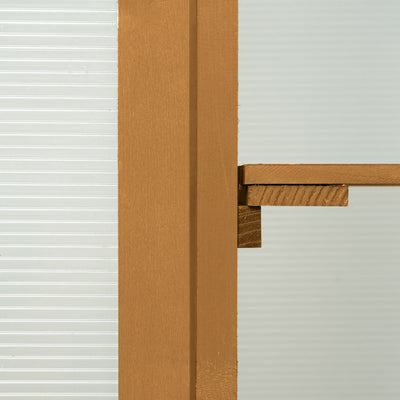 Wooden Cold Frame Greenhouse Small Mini Planter Box, 30" L x 24" W x 44" H, Brown